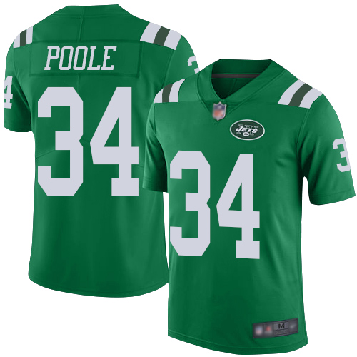 New York Jets Limited Green Men Brian Poole Jersey NFL Football 34 Rush Vapor Untouchable